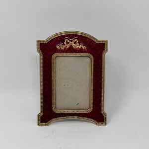 Vintage Red Guilloché Enamel Frame – Fabergé Style – MRF 1989